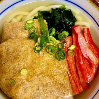 簡単！カニカマきつねうどん